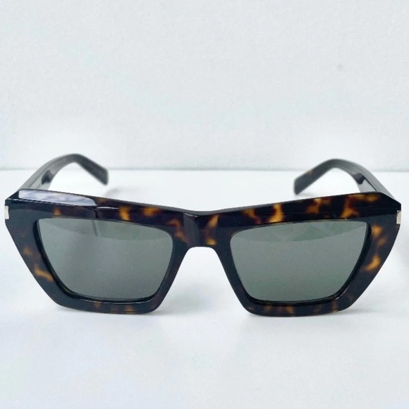 NWT Yves Saint Laurent SL467-002 Havana Cat Eye 52mm Sunglasses main image 6